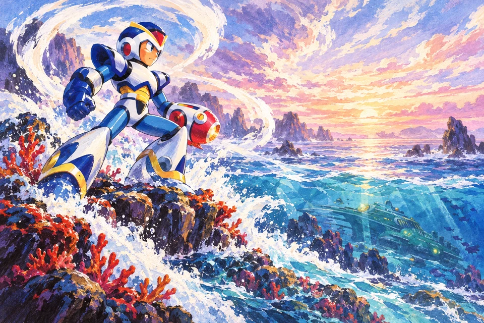 Blue Dawn — new AI-assisted illustration