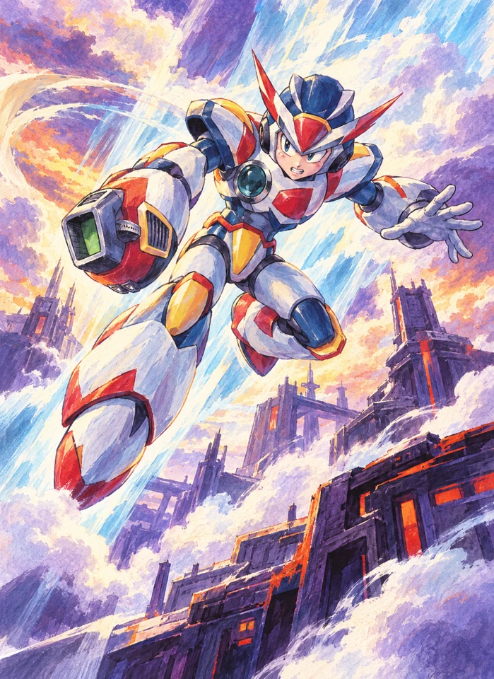 Storm Descent — new AI-assisted illustration