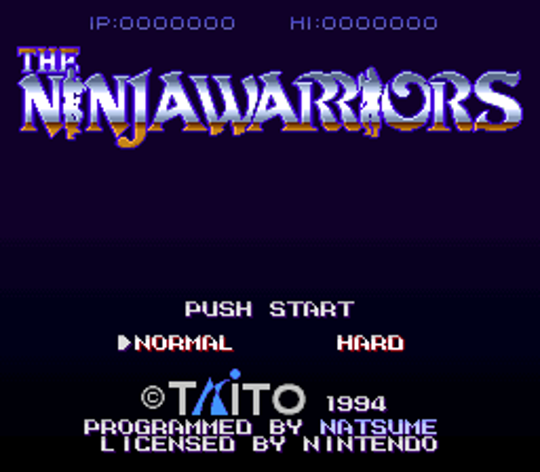 The Ninja Warriors running from the supplied US SNES ROM