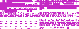 HUD and fonts — area-001 bg3 palette5