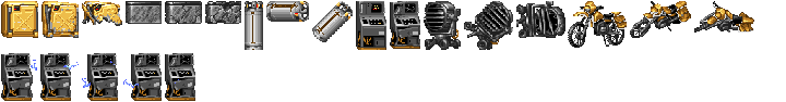 Breakable objects and motorcycle - palette 22