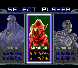 Select player — Kunoichi