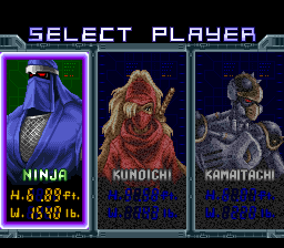 Select player — Ninja