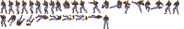 Gi fighter - sprite set 121D - palette 4B