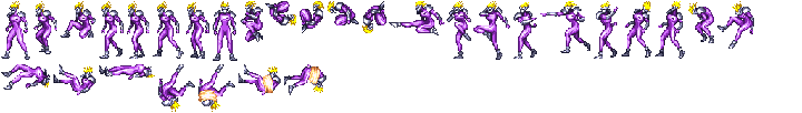 Leaping claw fighter - sprite set 109B - palette 45