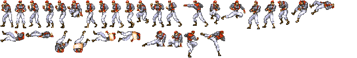 Masked fighter - sprite set 10C4 - palette 36