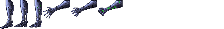 Opening robot assembly - leg and hand